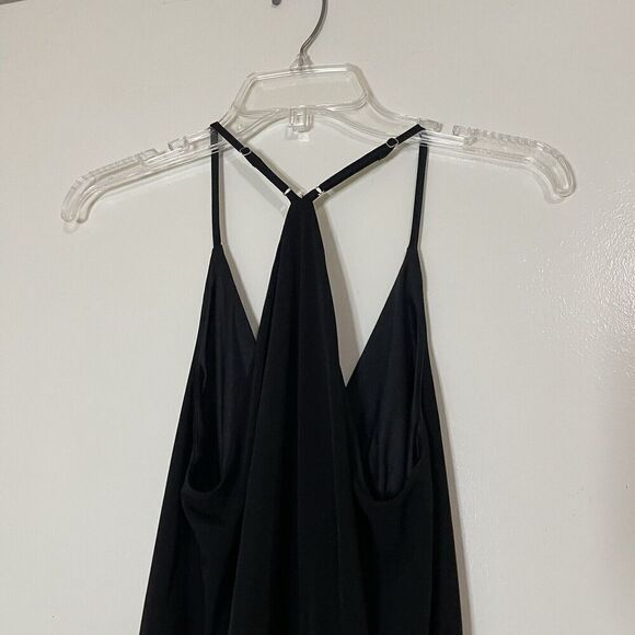 NEW! BCBGeneration black sleeveless maxi side slit dress size US small - Picture 6 of 7